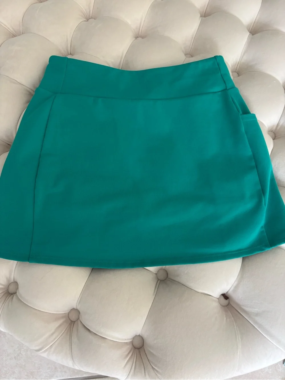 ALO Yoga Teal Athletic Mini Skort with Side Pocket